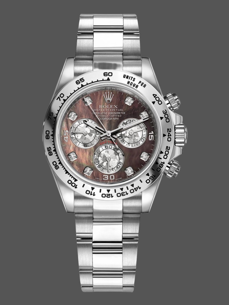 Diamond Markings White Gold 40mm Men