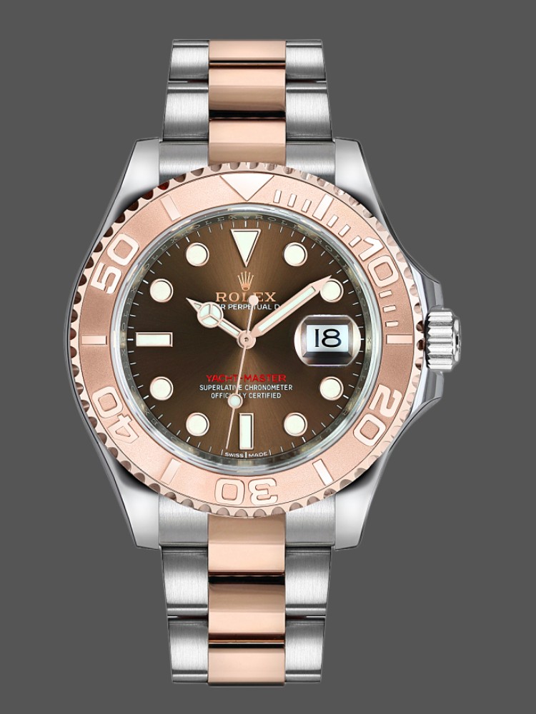 Two Tone Sport Chronograph Chocolate Dial 37mm Unisex