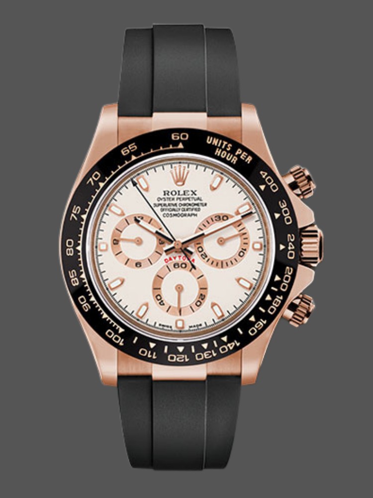 Rose Gold Ivory Dial 40mm Mens