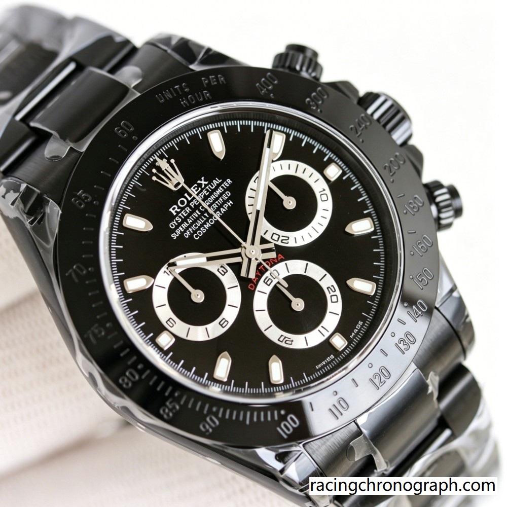 Inverted Contrast Racing Chronograph 40mm | Black Ceramic Bezel