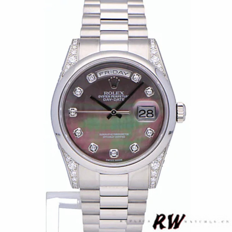 Platinum MOP Dial Diamond Date