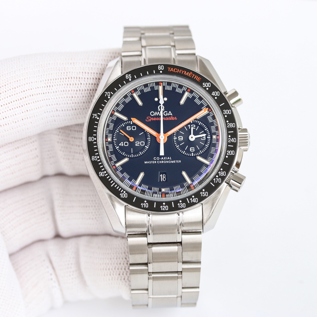 Professional OB2 Racing Chronograph | Deep Blue Dial & Orange Hands