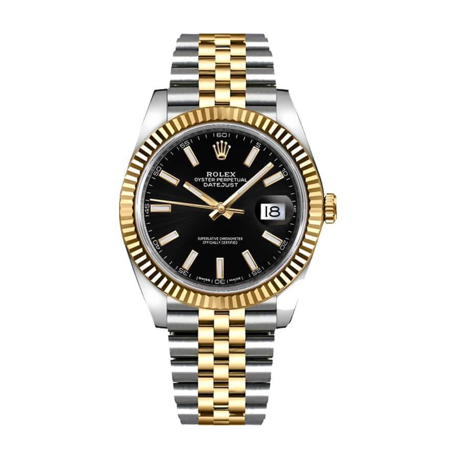 Black Dial Two-Tone 41mm Men