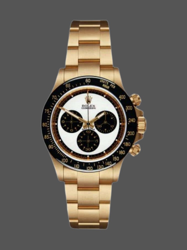 White Dial Yellow Gold Chronograph 40mm Mens