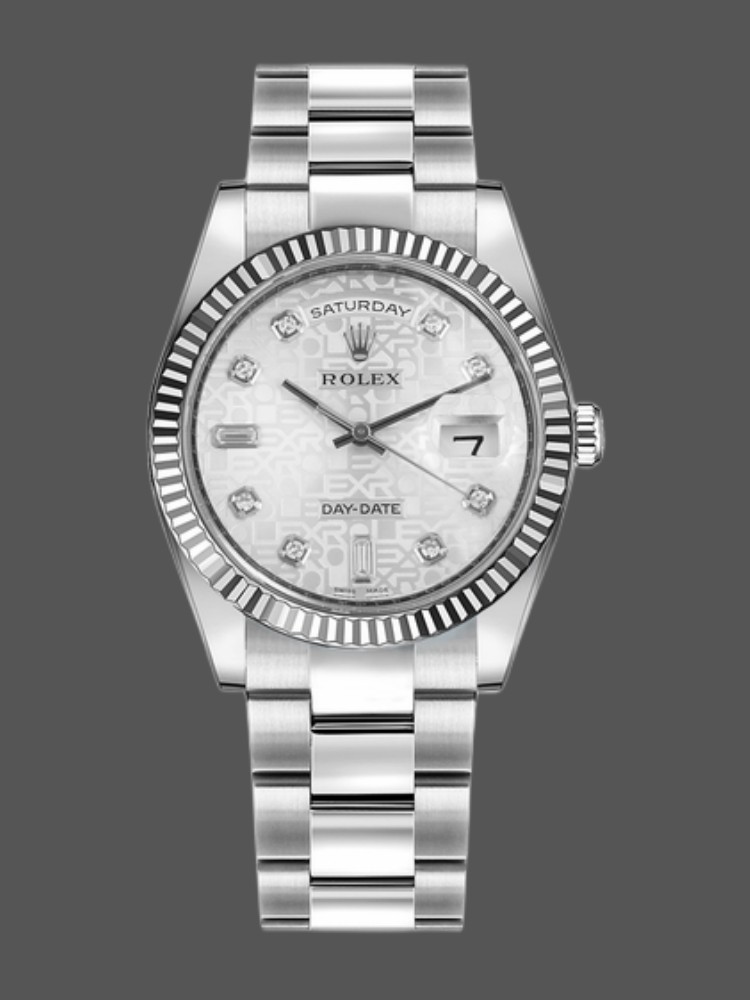 Jubilee Silver Dial Date