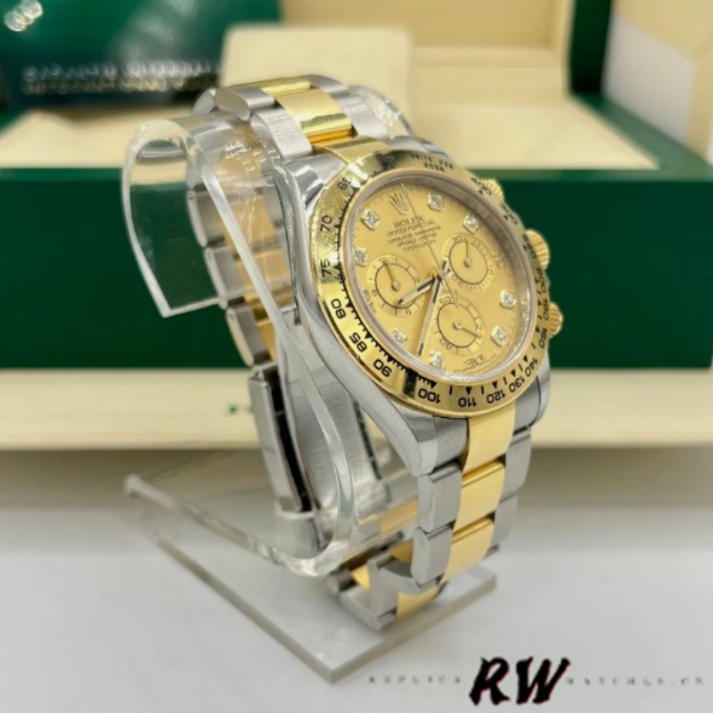 Champagne Diamond Dial Two-Tone 40mm Men