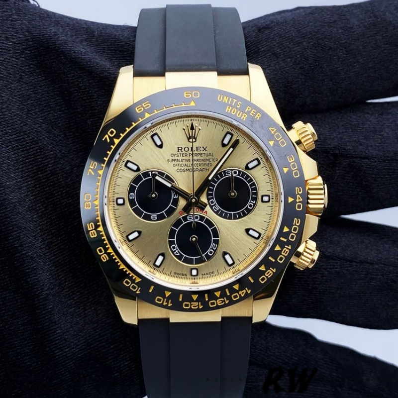 Yellow Gold Champagne Dial Chronograph 40mm Mens