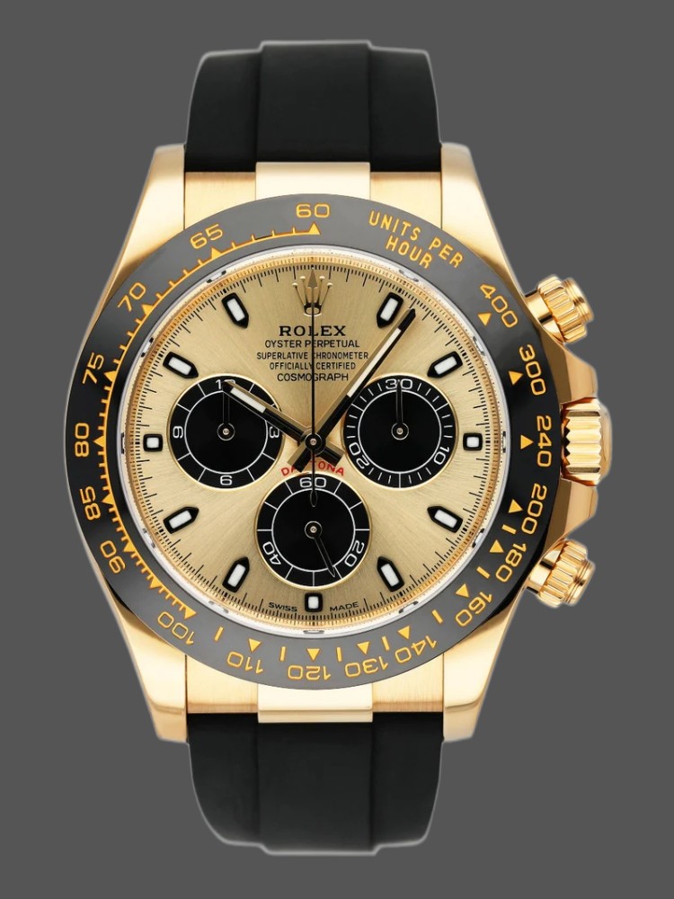Yellow Gold Champagne Dial Chronograph 40mm Mens