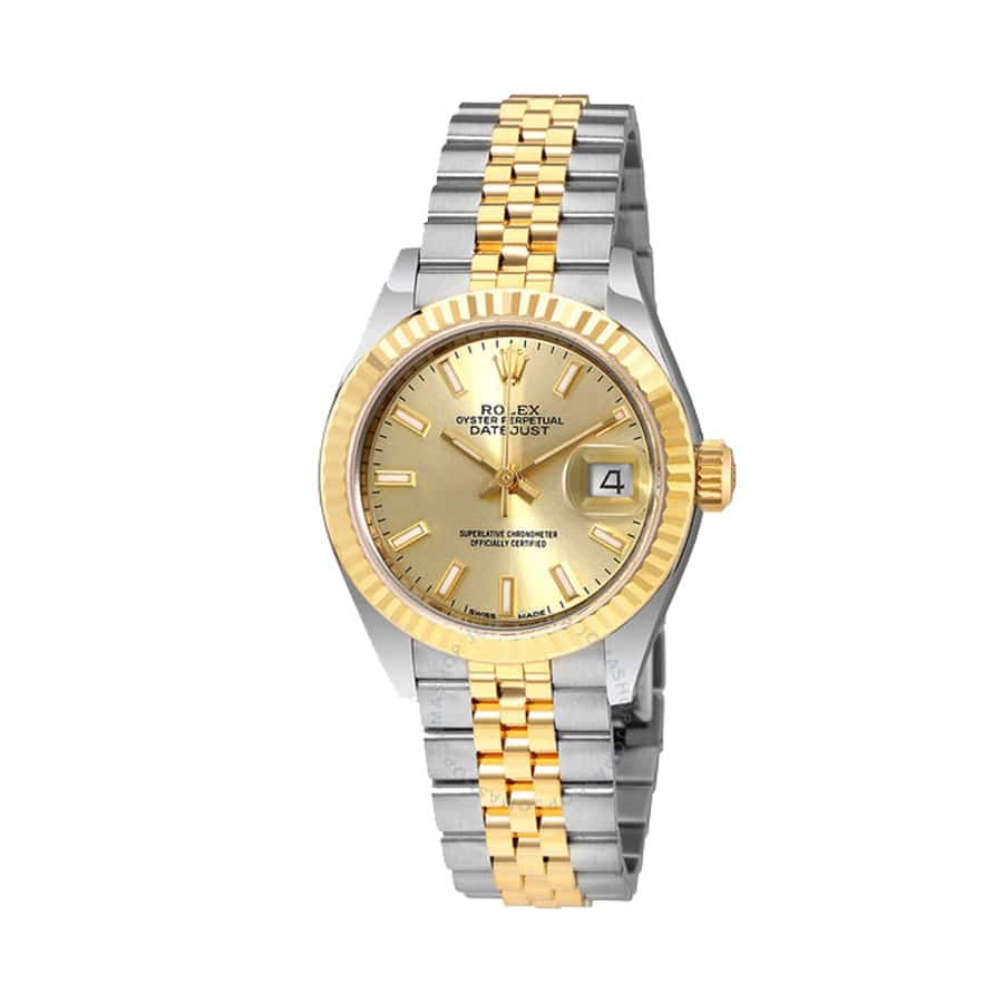 Champagne Dial Yellow Gold 28mm Lady