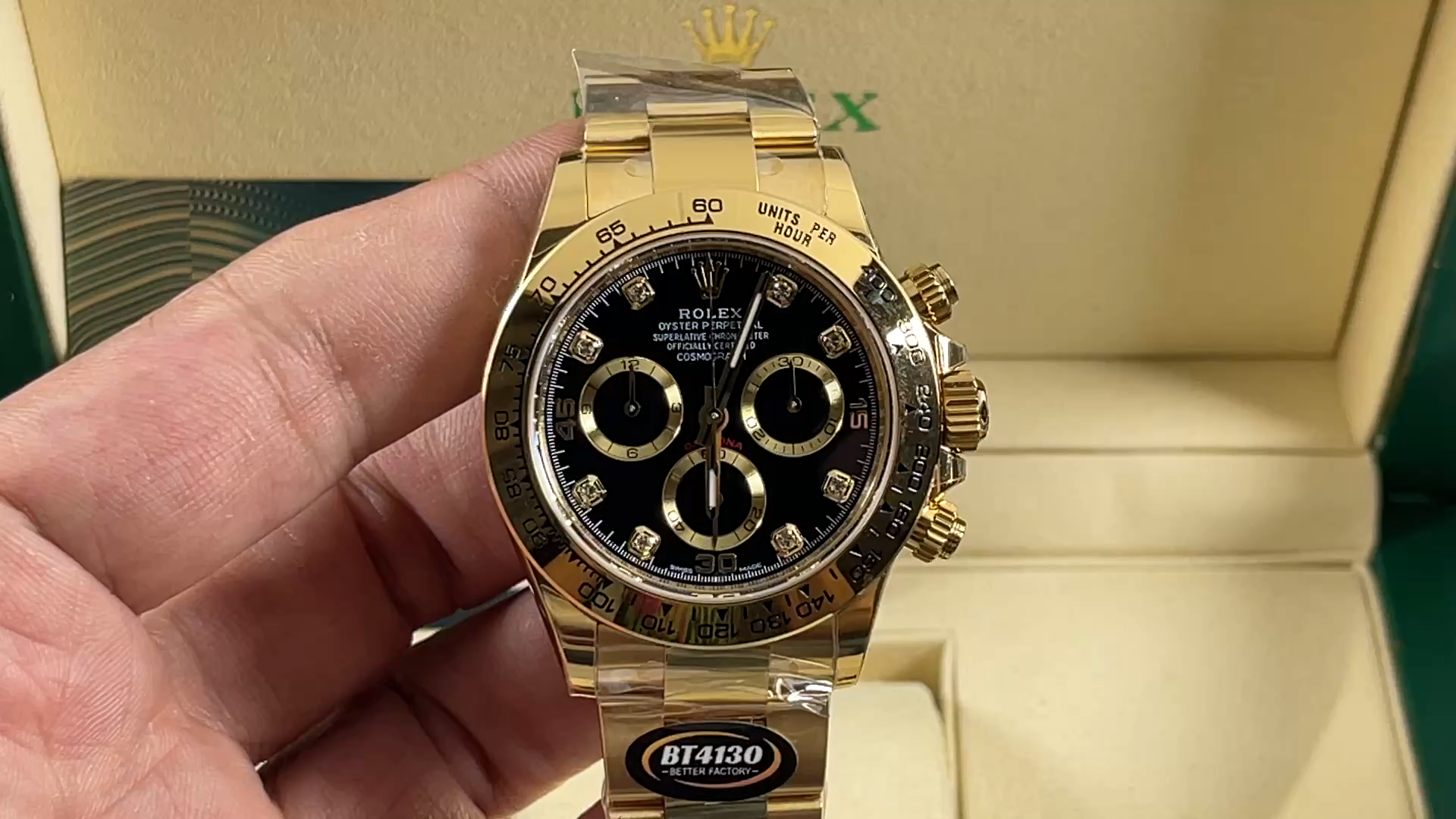 Yellow Gold Chocolate Dial 40mm Men
