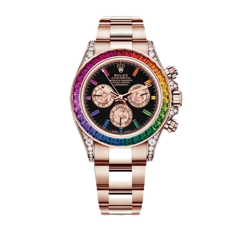Rainbow Dial White Gold 40mm Men