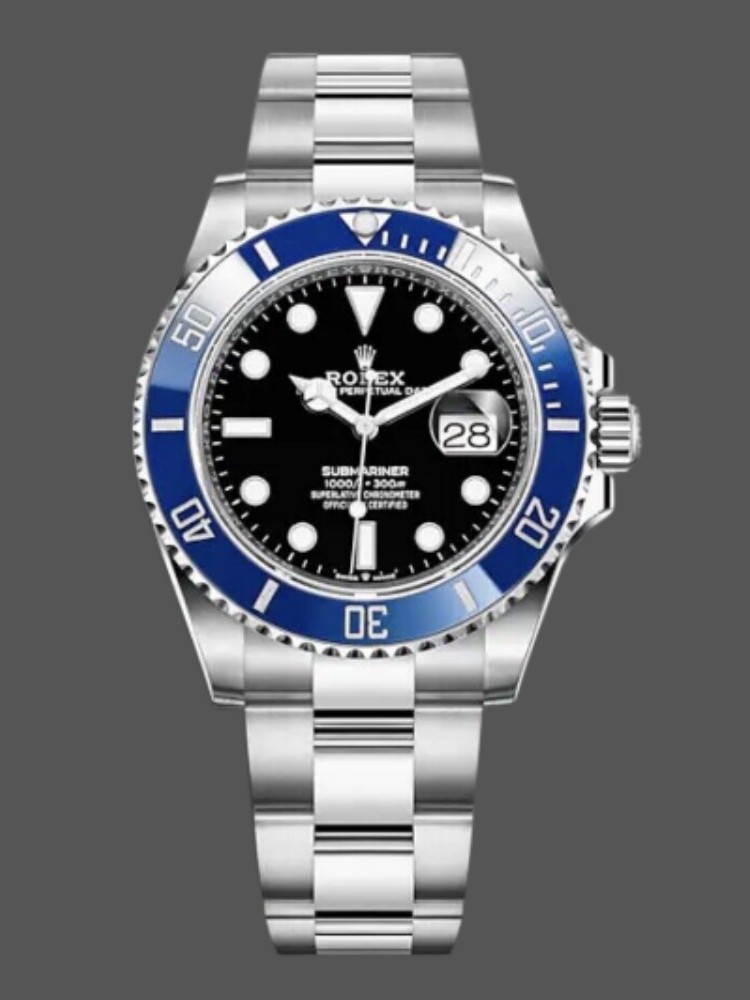 Blue Bezel Black Dial