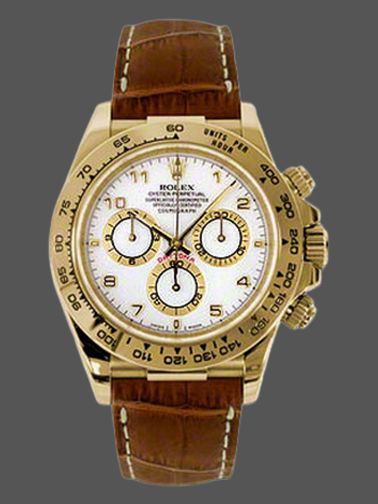 White Dial Chronograph 40mm Mens