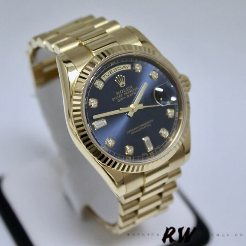 Blue Diamond Dial Date