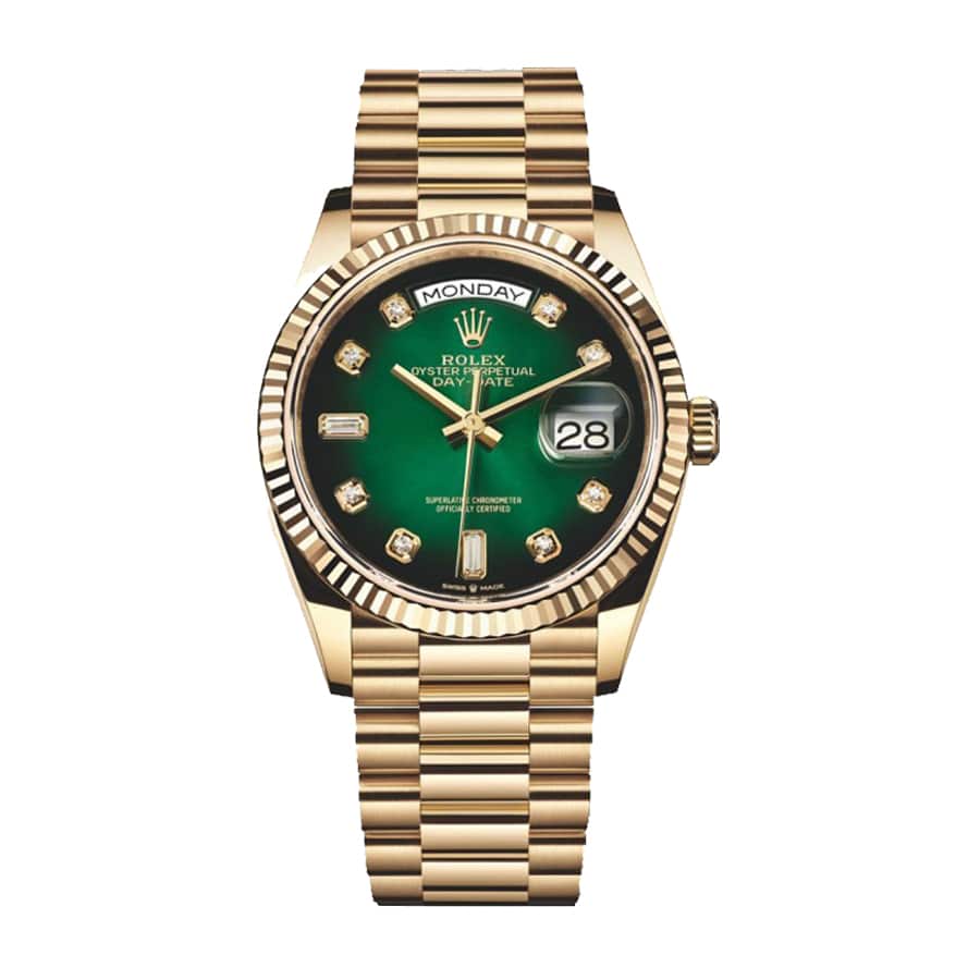 Green Dial Yellow Gold 40mm Men