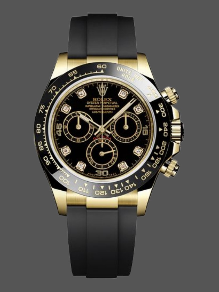 Black Diamond Dial Chronograph 40mm Mens