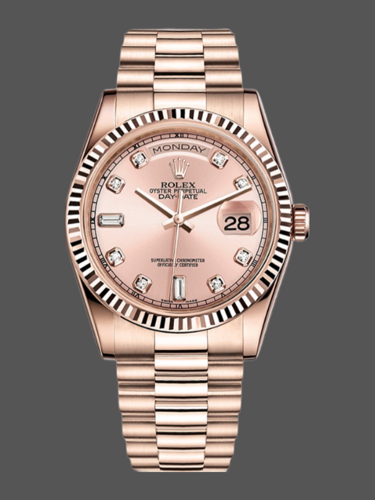 Pink Diamond Dial Date