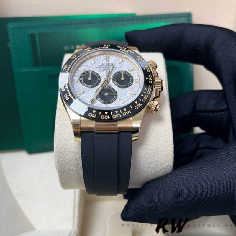 Meteorite and Black Index Dial Chronograph 40mm Mens