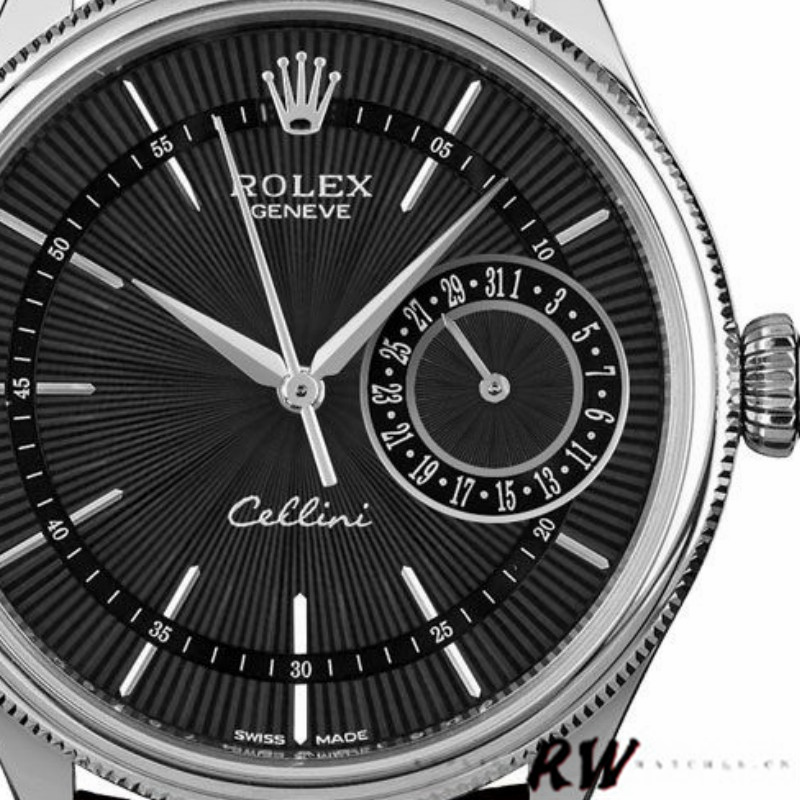 Black Dial Brown Leather Strap