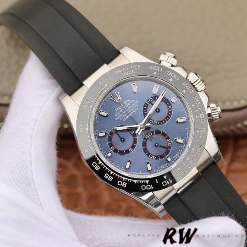 Blue Dial Chronograph 40mm Mens