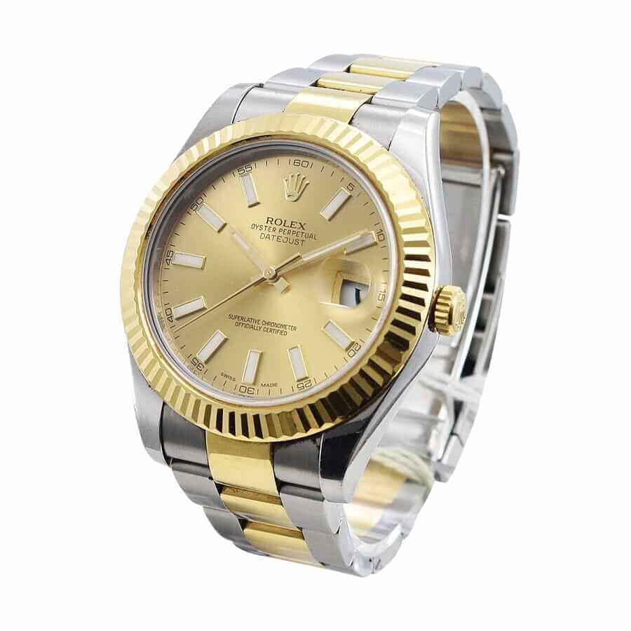Yellow Gold Silver Dial 39mm Men
