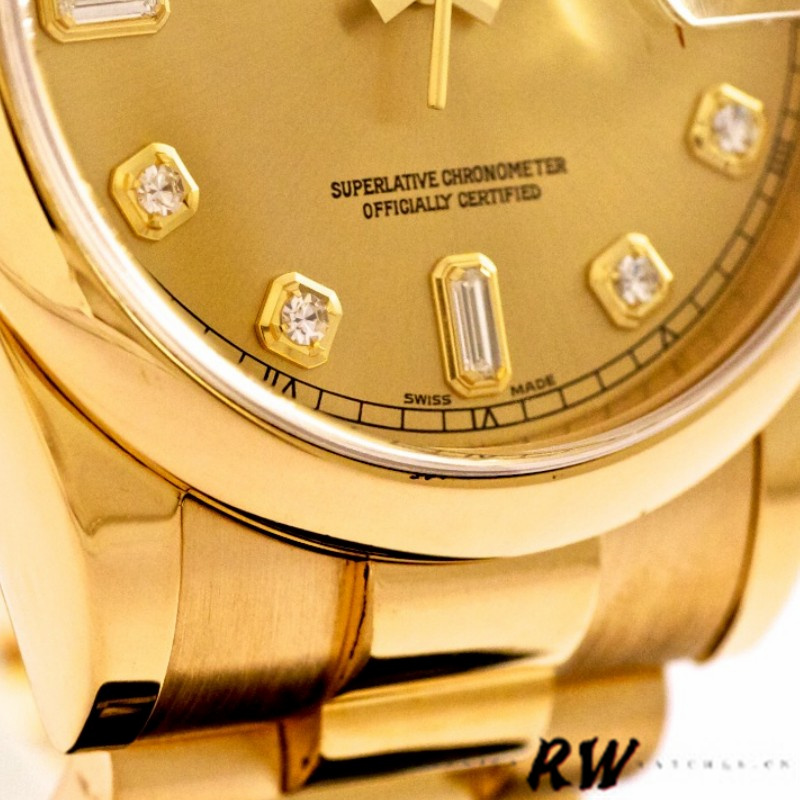 Champagne Diamond Dial Yellow Gold