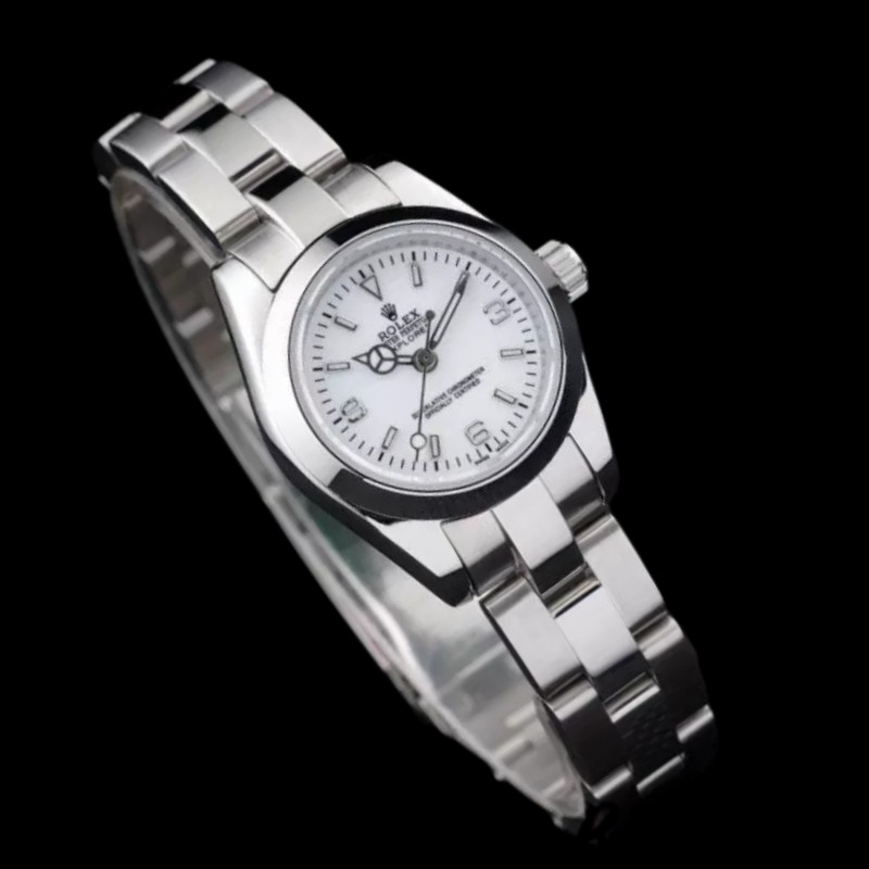 Stainless Steel White Dial Lady