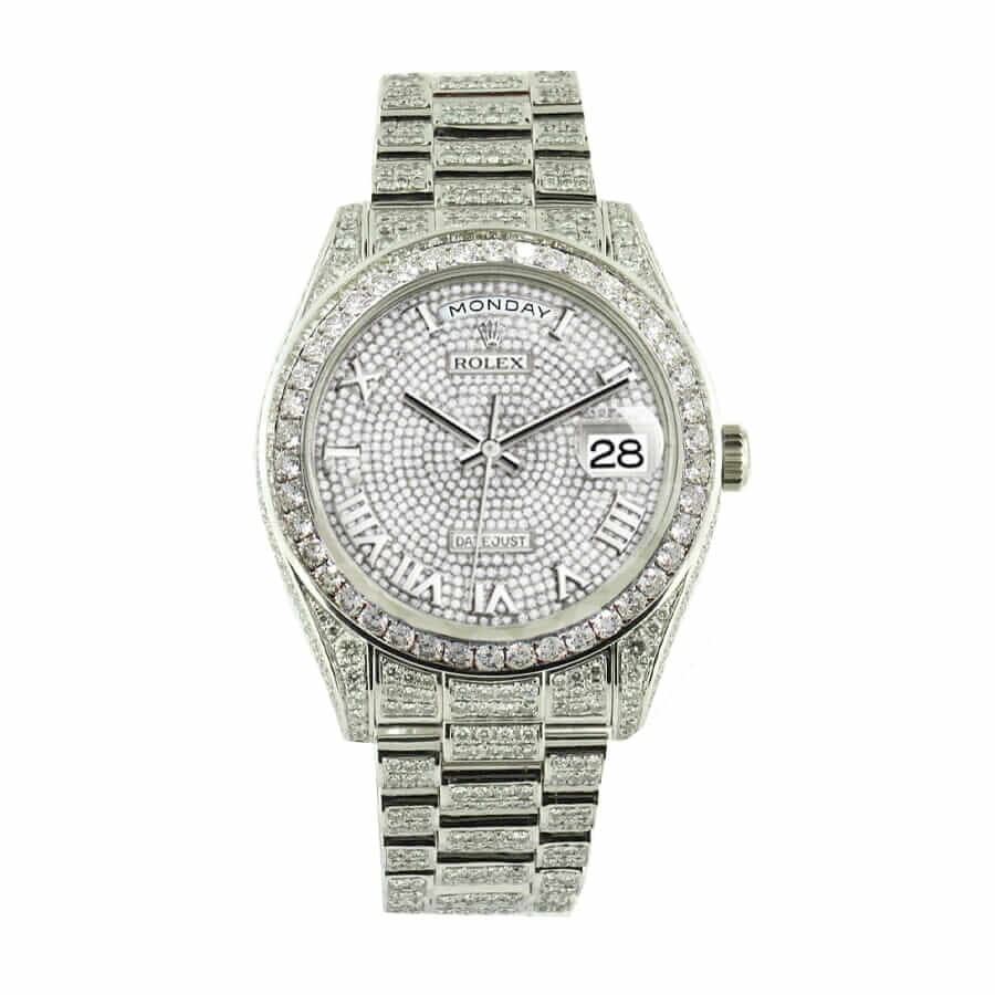 Diamond Dial White Gold 41mm Men