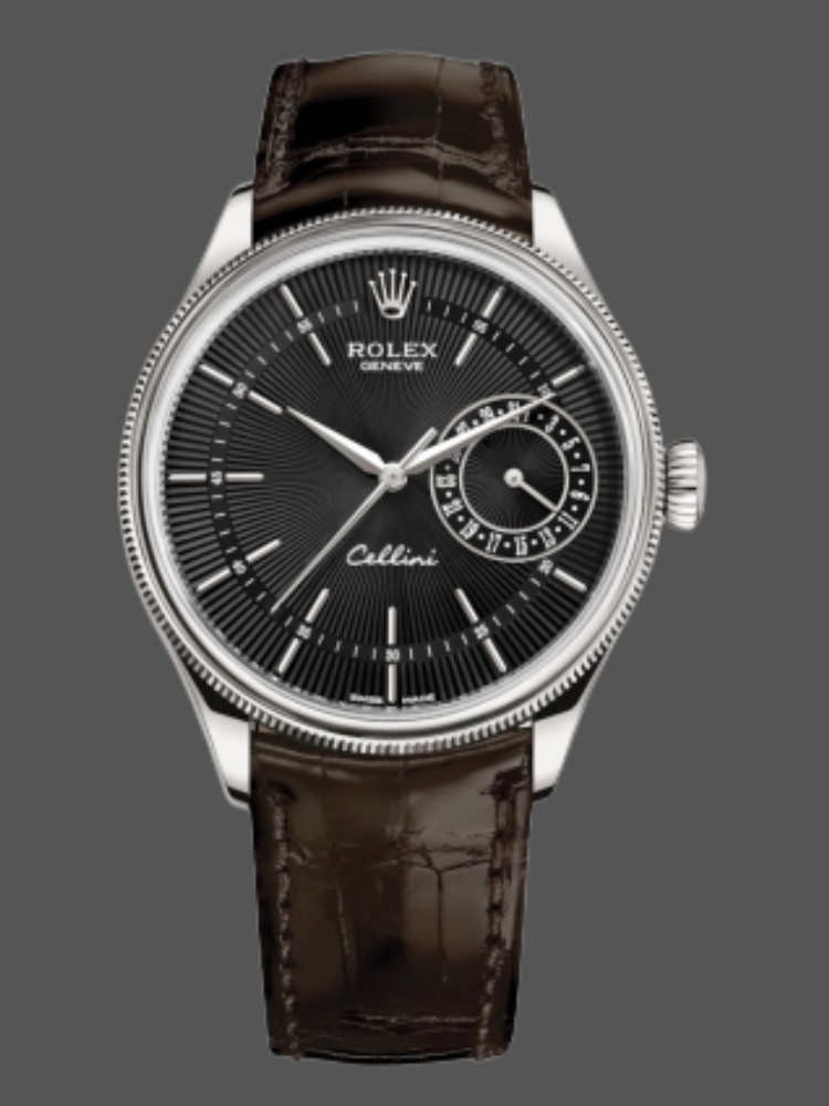 Black Dial Brown Leather Strap