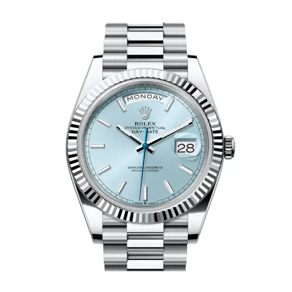Ice Blue Dial Platinum 40mm Men