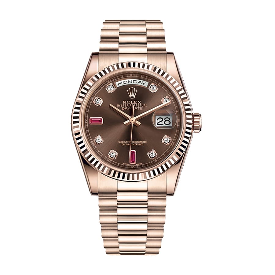 Chocolate Dial Rose Gold 40mm Men
