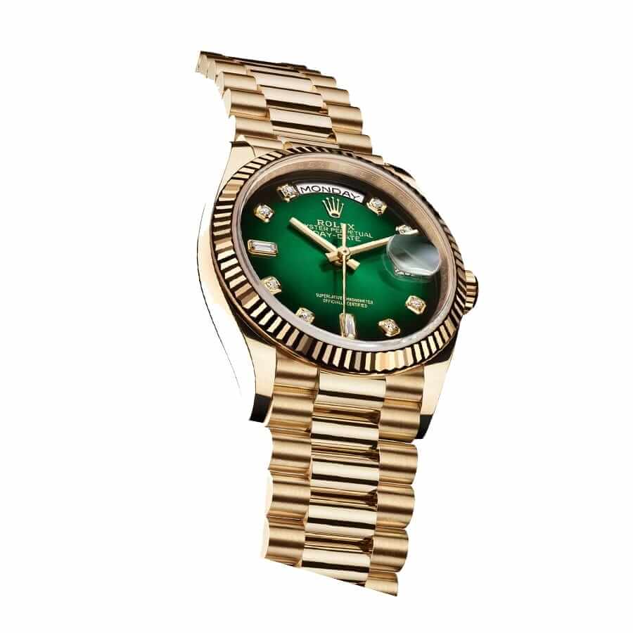 Green Dial Yellow Gold 40mm Men