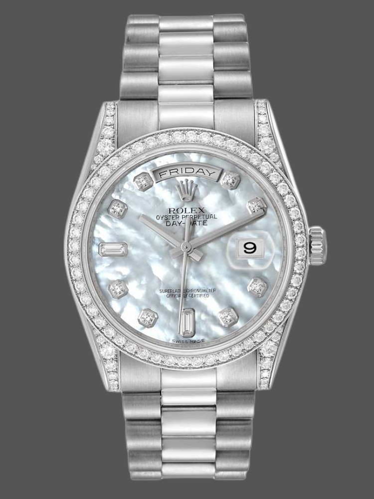 Diamond Bezel MOP White Dial