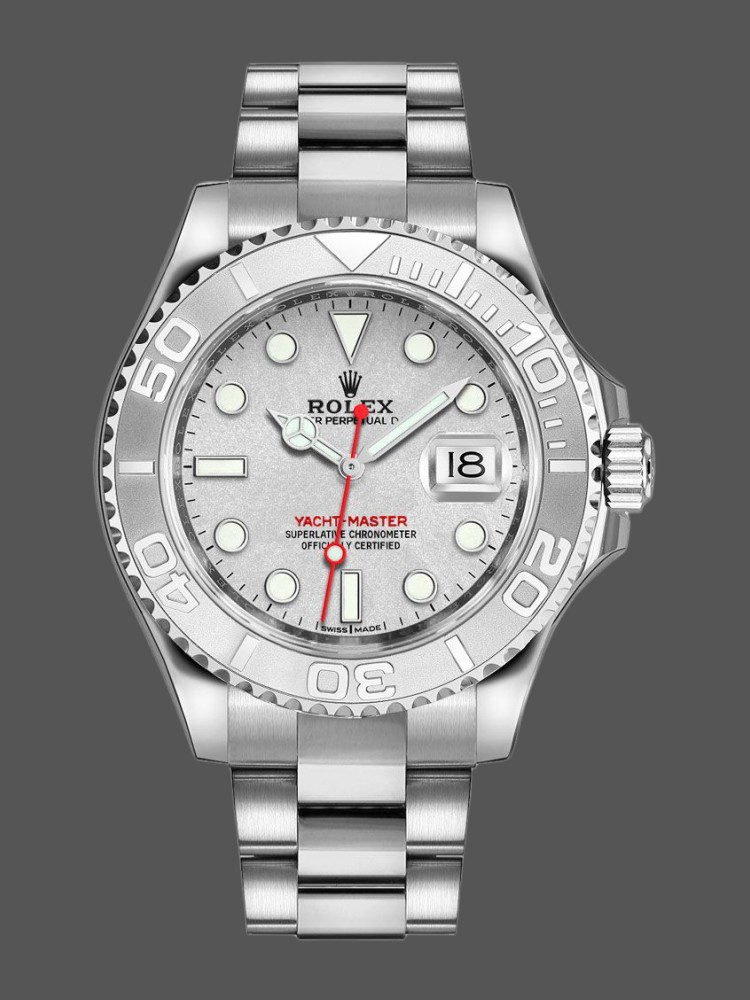 Platinum Dial Stainless Steel Sport Chronograph 40mm Mens