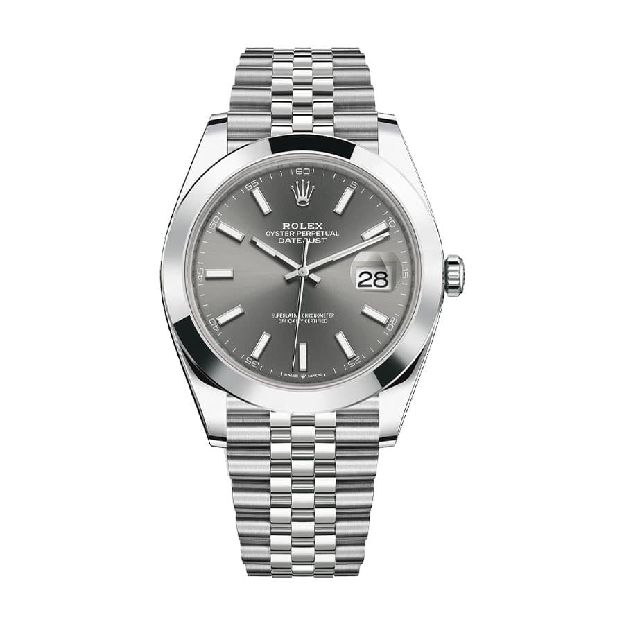 Grey Dial Stainless Steel 41mm Men