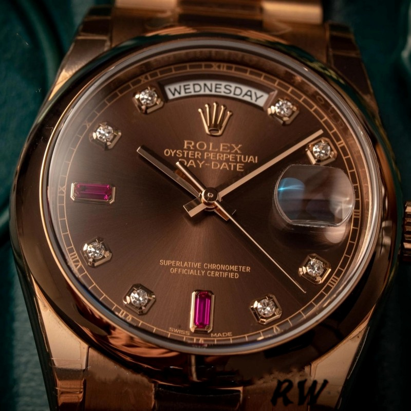 Rose Gold Chocolate Brown Dial
