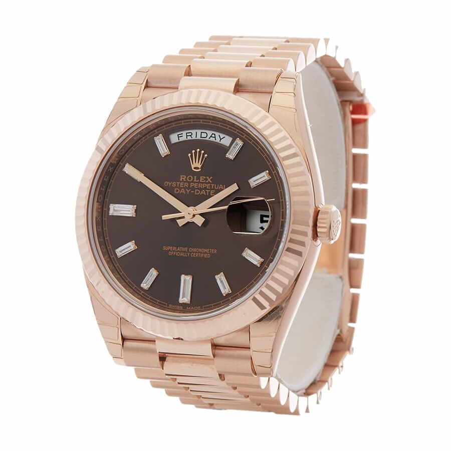 Chocolate Dial Rose Gold 40mm Men