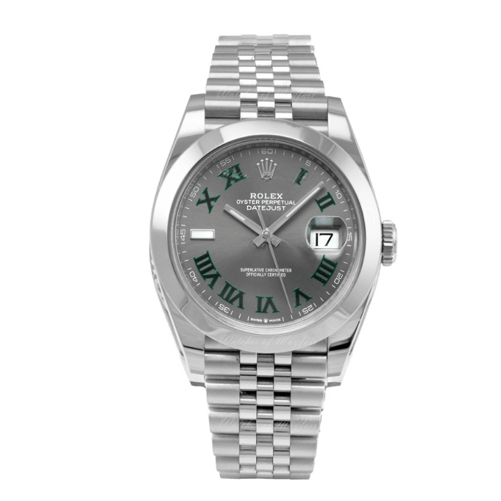 Grey Roman Dial Stainless Steel 41mm Men