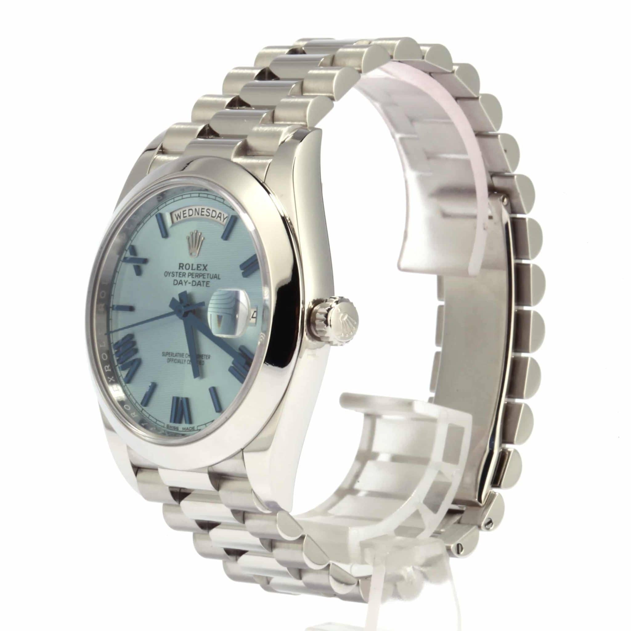 Ice Blue Dial Platinum 40mm Men