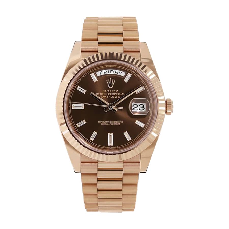 Chocolate Dial Rose Gold 40mm Men