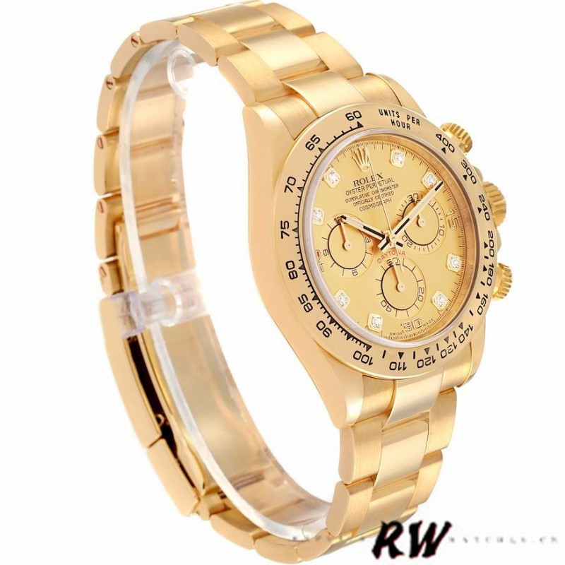 Champagne Diamond Dial Yellow Gold 40mm Men