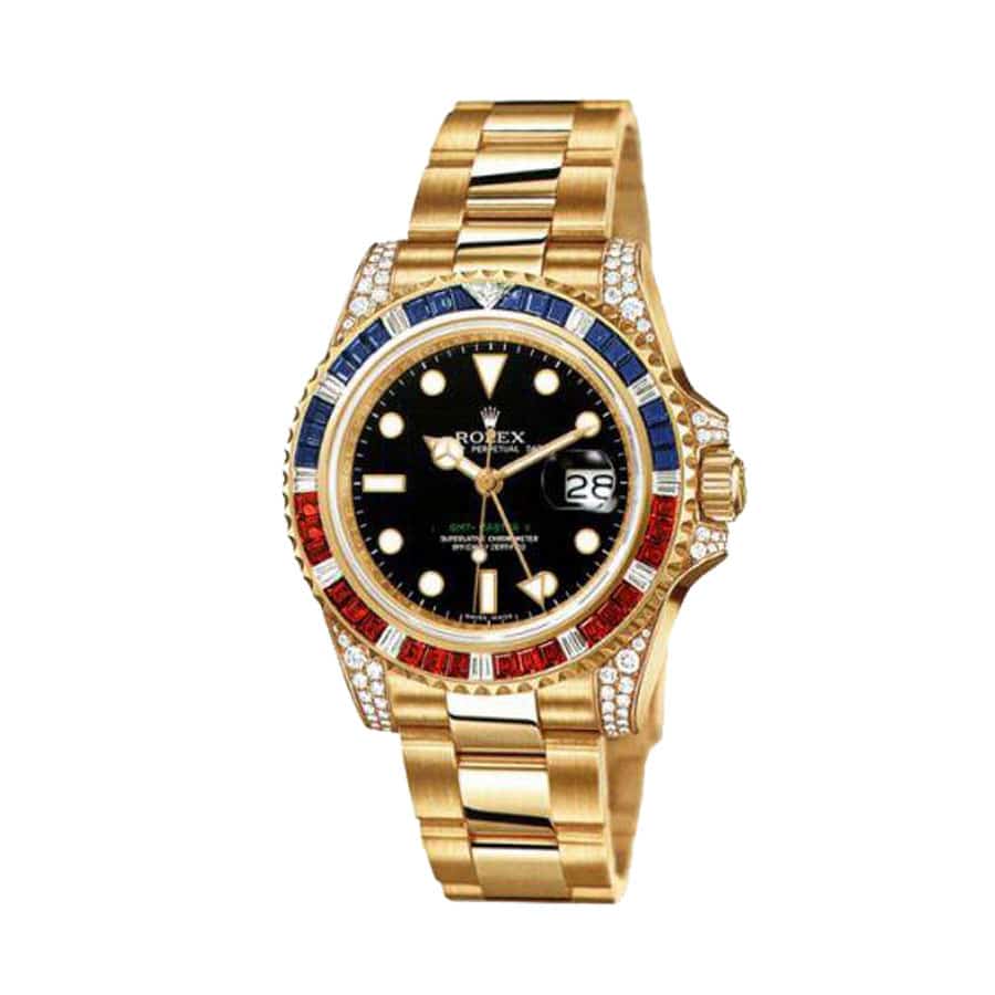Yellow Gold Green Dial 40mm Men