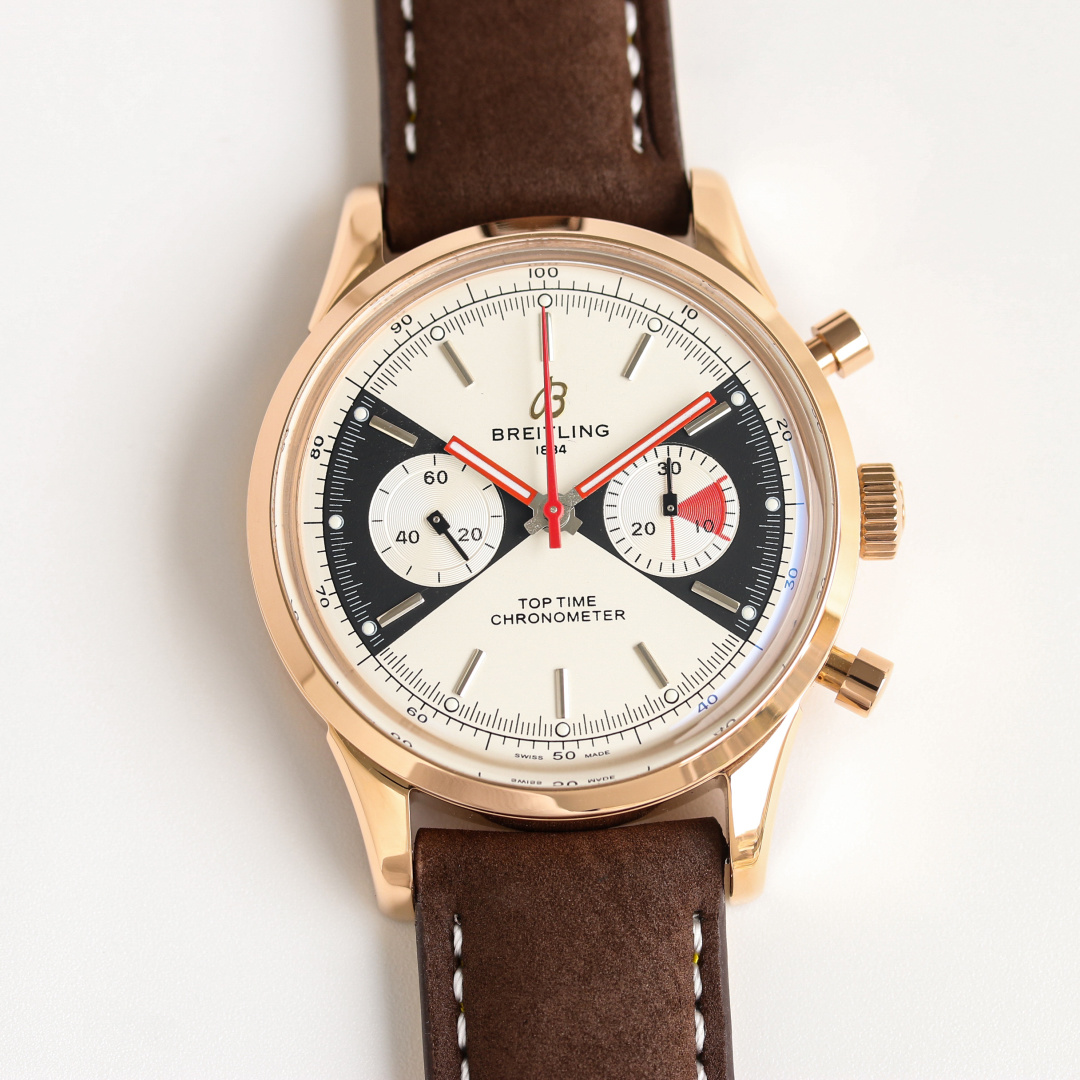 Vintage Panda Dial Chronograph | 40mm Rose Gold-Toned Case