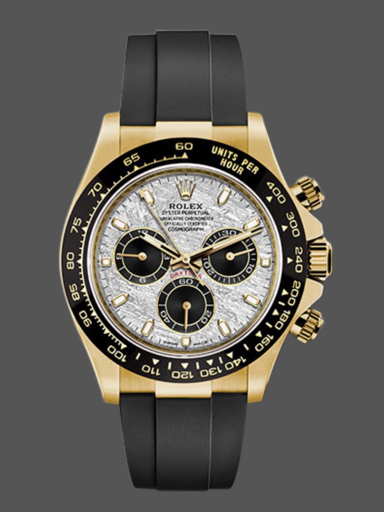 Meteorite and Black Index Dial Chronograph 40mm Mens