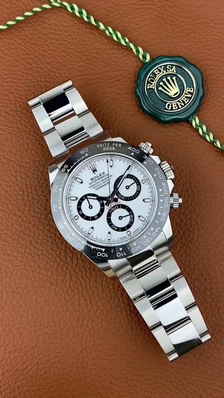 White Dial Two Tone Chronograph 40mm Mens