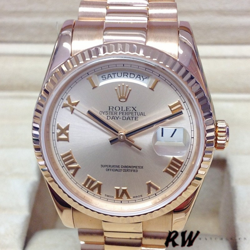 Pink Roman Numeral Dial Date