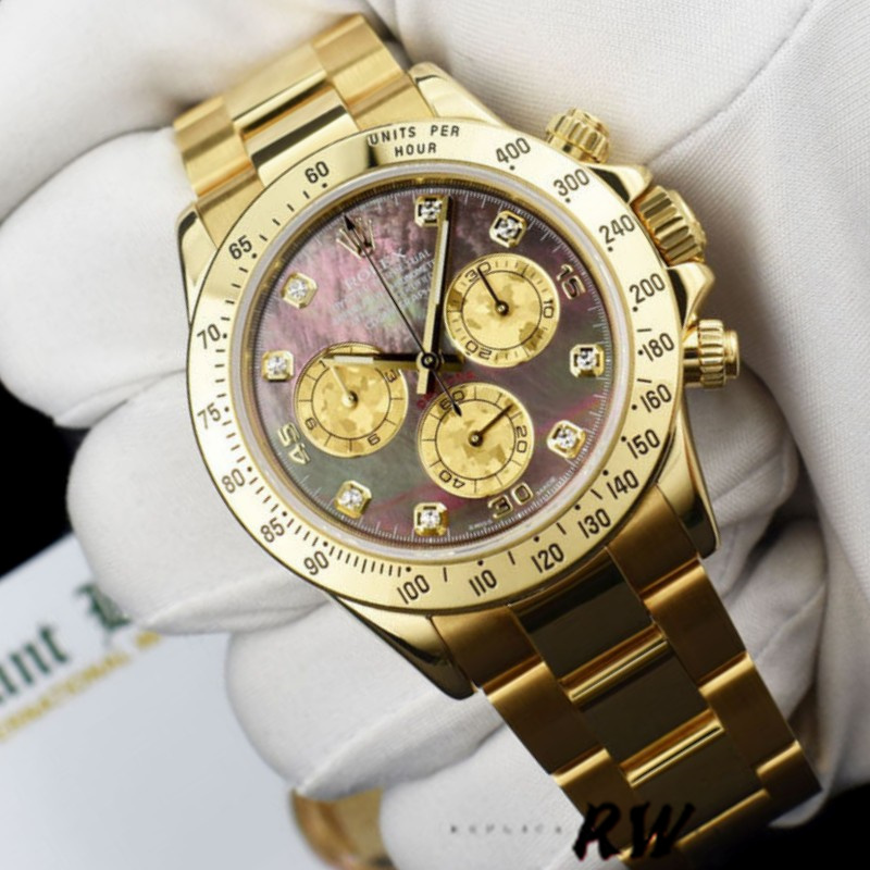 Black MOP Diamond Dial Two-Tone 40mm Men
