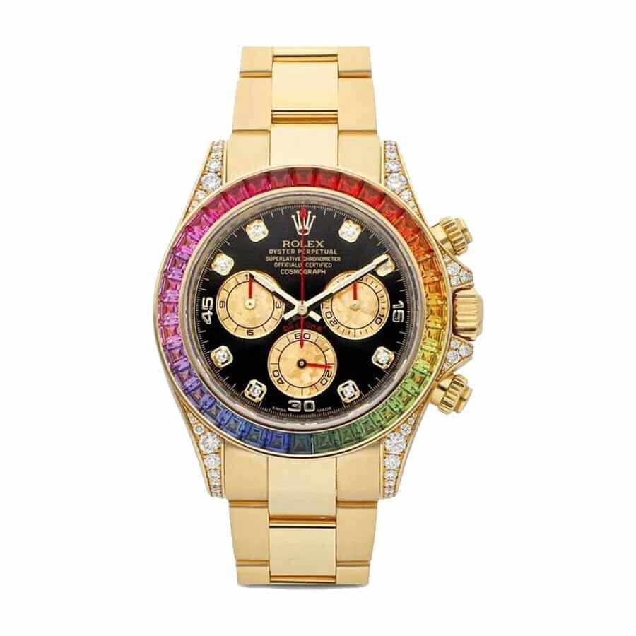 Rainbow Dial Yellow Gold 40mm Men