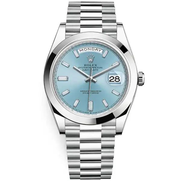 Ice Blue Dial Platinum 40mm Men