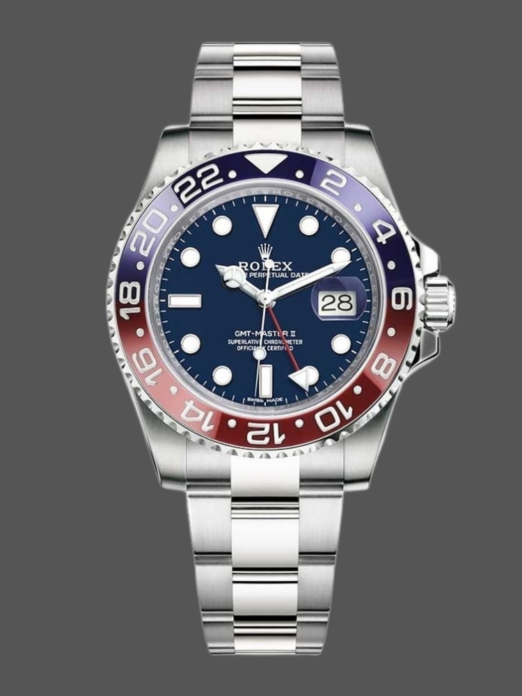 White Gold Blue Dial GMT